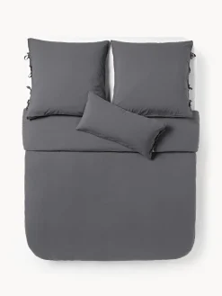 Funda nórdica de percal lavado Leonie Fundas Nórdicas|Mantas