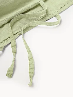 Mantas|Fundas Nórdicas></noscript>Westwing Collection Funda nórdica de percal lavado Leonie Verde claro