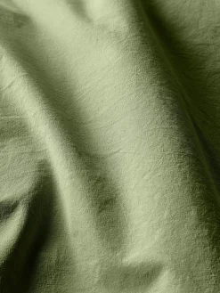 Mantas|Fundas Nórdicas></noscript>Westwing Collection Funda nórdica de percal lavado Debbie Verde oliva