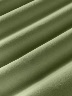 Mantas|Fundas Nórdicas></noscript>Westwing Collection Funda nórdica de percal lavado Debbie Verde oliva