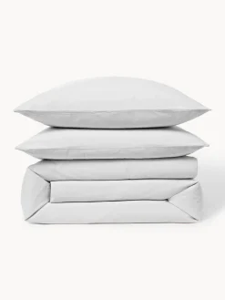 Mantas|Fundas Nórdicas></noscript>Westwing Collection Funda nórdica de percal lavado Leonie Gris claro