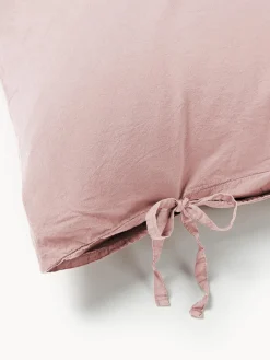 Fundas Nórdicas|Mantas></noscript>Westwing Collection Funda nórdica de percal lavado Leonie Rosa oscuro