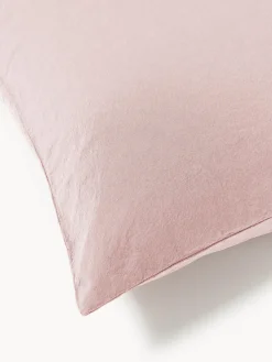 Fundas Nórdicas|Mantas></noscript>Westwing Collection Funda nórdica de percal lavado Leonie Rosa oscuro