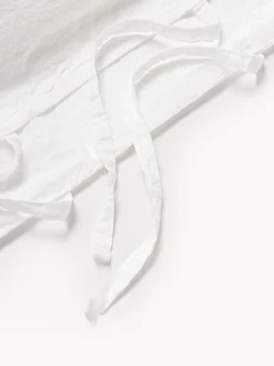 Fundas Nórdicas|Mantas></noscript>Westwing Collection Funda nórdica de percal lavado Leonie Blanco