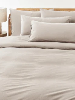 Funda nórdica de percal lavado Leonie Fundas Nórdicas|Mantas