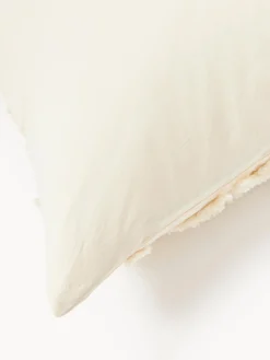 Fundas Nórdicas|Mantas></noscript>Westwing Collection Funda nórdica de percal Phil Blanco crema