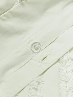 Fundas Nórdicas|Mantas></noscript>Westwing Collection Funda nórdica de percal Phil Verde salvia