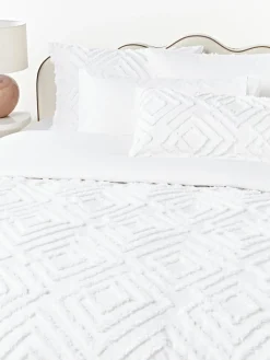 Fundas Nórdicas|Mantas>Westwing Collection Funda nórdica de percal Phil Blanco