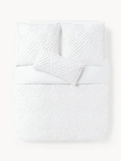 Fundas Nórdicas|Mantas>Westwing Collection Funda nórdica de percal Phil Blanco