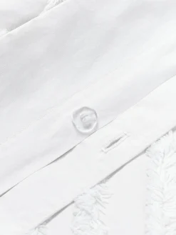 Fundas Nórdicas|Mantas></noscript>Westwing Collection Funda nórdica de percal Phil Blanco