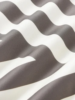 Best Funda nórdica de satén a rayas con dobladillo Brendan Fundas Nórdicas|Mantas