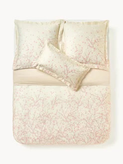 Online Funda nórdica de satén con estampado floral Sakura Mantas|Fundas Nórdicas