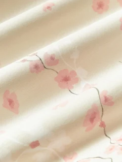 Online Funda nórdica de satén con estampado floral Sakura Mantas|Fundas Nórdicas
