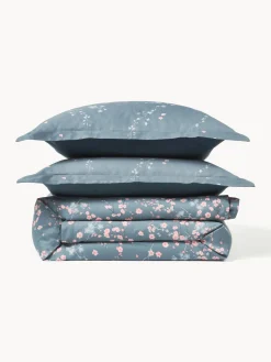 Sale Funda nórdica de satén con estampado floral Sakura Fundas Nórdicas|Fundas De Edredón