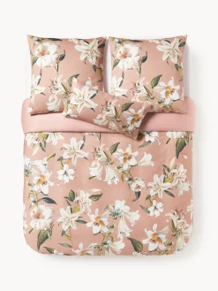Online Funda nórdica de satén con estampado floral Flori Fundas Nórdicas|Mantas
