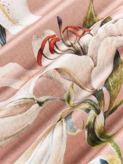 Online Funda nórdica de satén con estampado floral Flori Fundas Nórdicas|Mantas