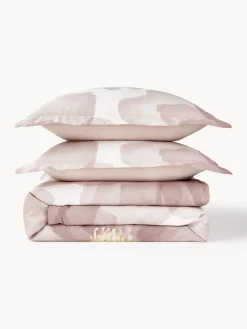 Fundas Nórdicas|Mantas></noscript>Westwing Collection Funda nórdica de satén de algodón Alyssa Tonos rosas