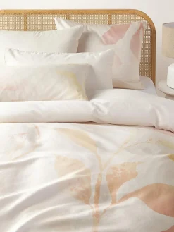 Fundas Nórdicas|Mantas>Westwing Collection Funda nórdica de satén estampada Marino