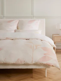 Fundas Nórdicas|Mantas>Westwing Collection Funda nórdica de satén estampada Marino