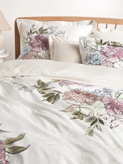 Fundas Nórdicas|Mantas>Westwing Collection Funda nórdica de satén estampada Margot