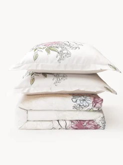 Fundas Nórdicas|Mantas></noscript>Westwing Collection Funda nórdica de satén estampada Margot