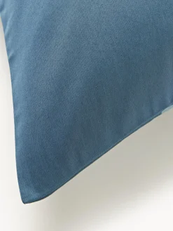 Fundas Nórdicas|Mantas></noscript>Westwing Collection Funda nórdica de satén estampado Marino Tonos grises azulados