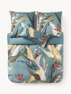 Discount Funda nórdica de satén Flora Mantas|Fundas Nórdicas