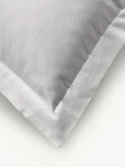 Mantas|Fundas Nórdicas></noscript>Westwing Collection Funda nórdica de satén Premium Gris claro