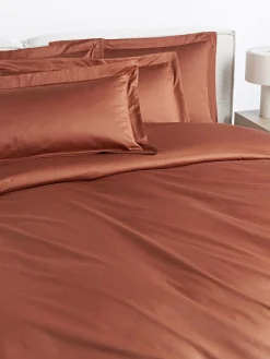 Fundas Nórdicas|Mantas>Westwing Collection Funda nórdica de satén Premium Terracota