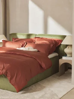 Fundas Nórdicas|Mantas>Westwing Collection Funda nórdica de satén Premium Terracota