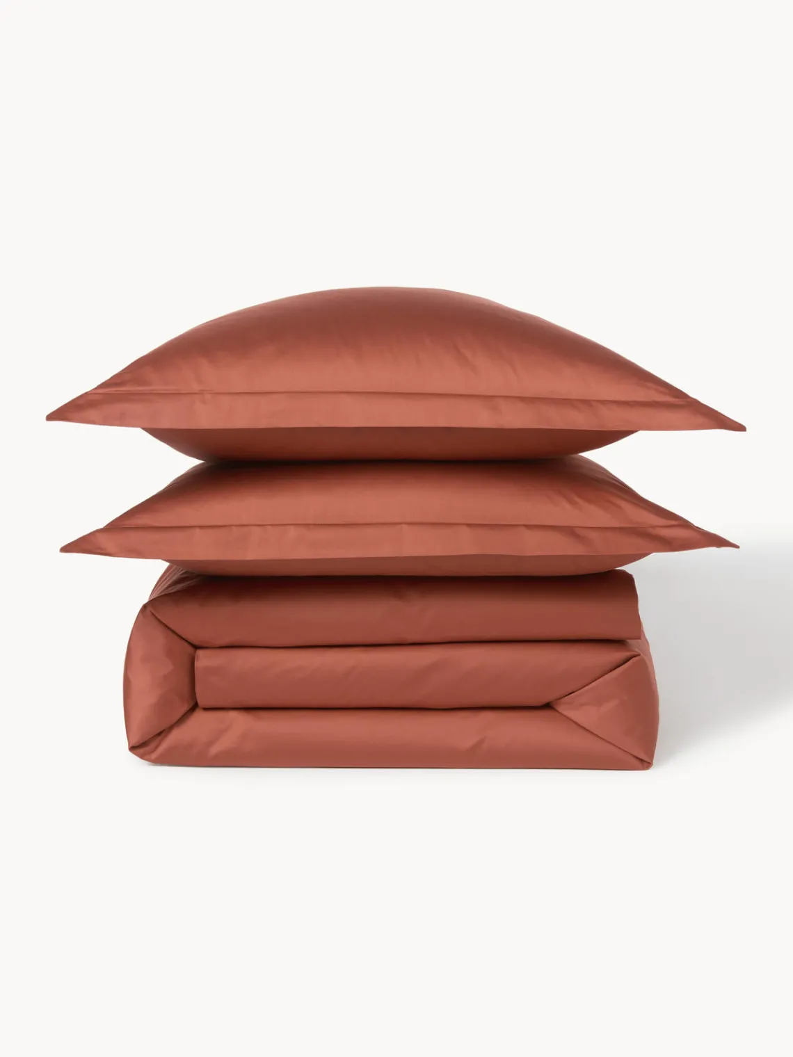 Fundas Nórdicas|Mantas>Westwing Collection Funda nórdica de satén Premium Terracota