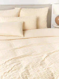 Mantas|Fundas Nórdicas>Westwing Collection Funda nórdica de sirsaca Esme Melocotón