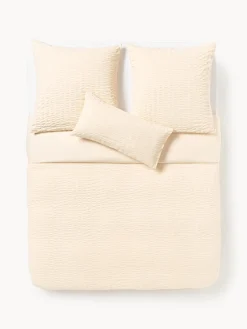 Mantas|Fundas Nórdicas>Westwing Collection Funda nórdica de sirsaca Esme Melocotón