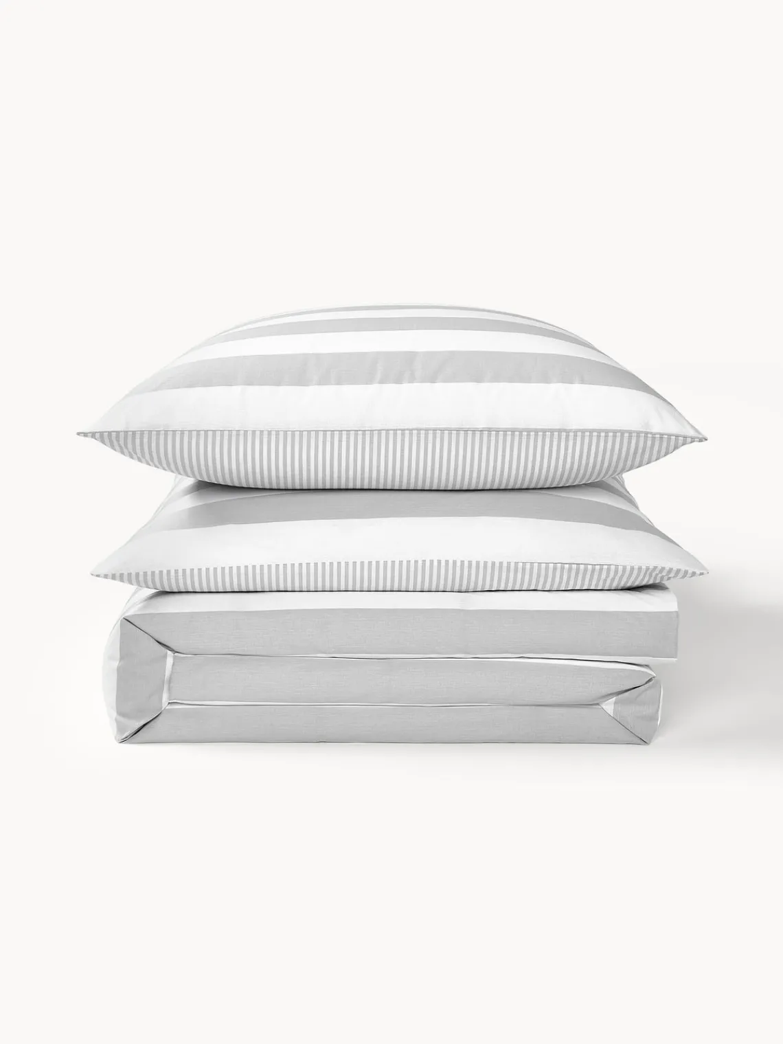 Online Funda nórdica doble cara de algodón a rayas Lorena Mantas|Fundas Nórdicas