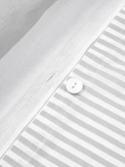 Online Funda nórdica doble cara de algodón a rayas Lorena Mantas|Fundas Nórdicas