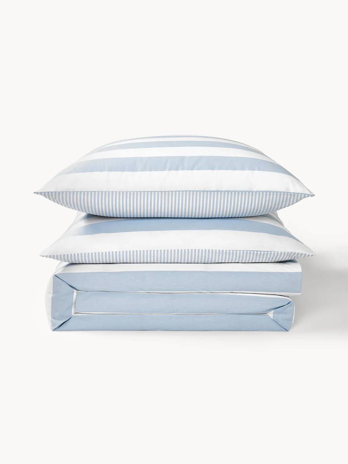 Discount Funda nórdica doble cara de algodón a rayas Lorena Mantas|Fundas Nórdicas