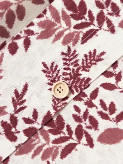 Fundas Nórdicas|Fundas De Edredón></noscript>Westwing Collection Funda nórdica estampada Pola Tonos rojos, blanco Off White