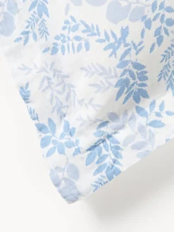 Fundas Nórdicas|Mantas></noscript>Westwing Collection Funda nórdica estampada Pola Tonos azules, Off White