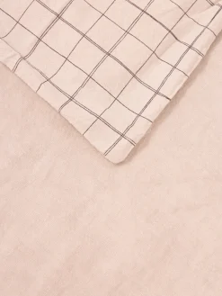 Cojines Infantiles|Decoración Infantil></noscript>Nobodinoz Funda nórdica infantil L1N0 Rosa claro, gris antracita