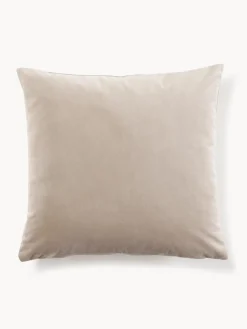 Mantas|Cojines Decorativos>Westwing Collection Fundas de cojín de terciopelo Rush, 2 uds. Beige claro