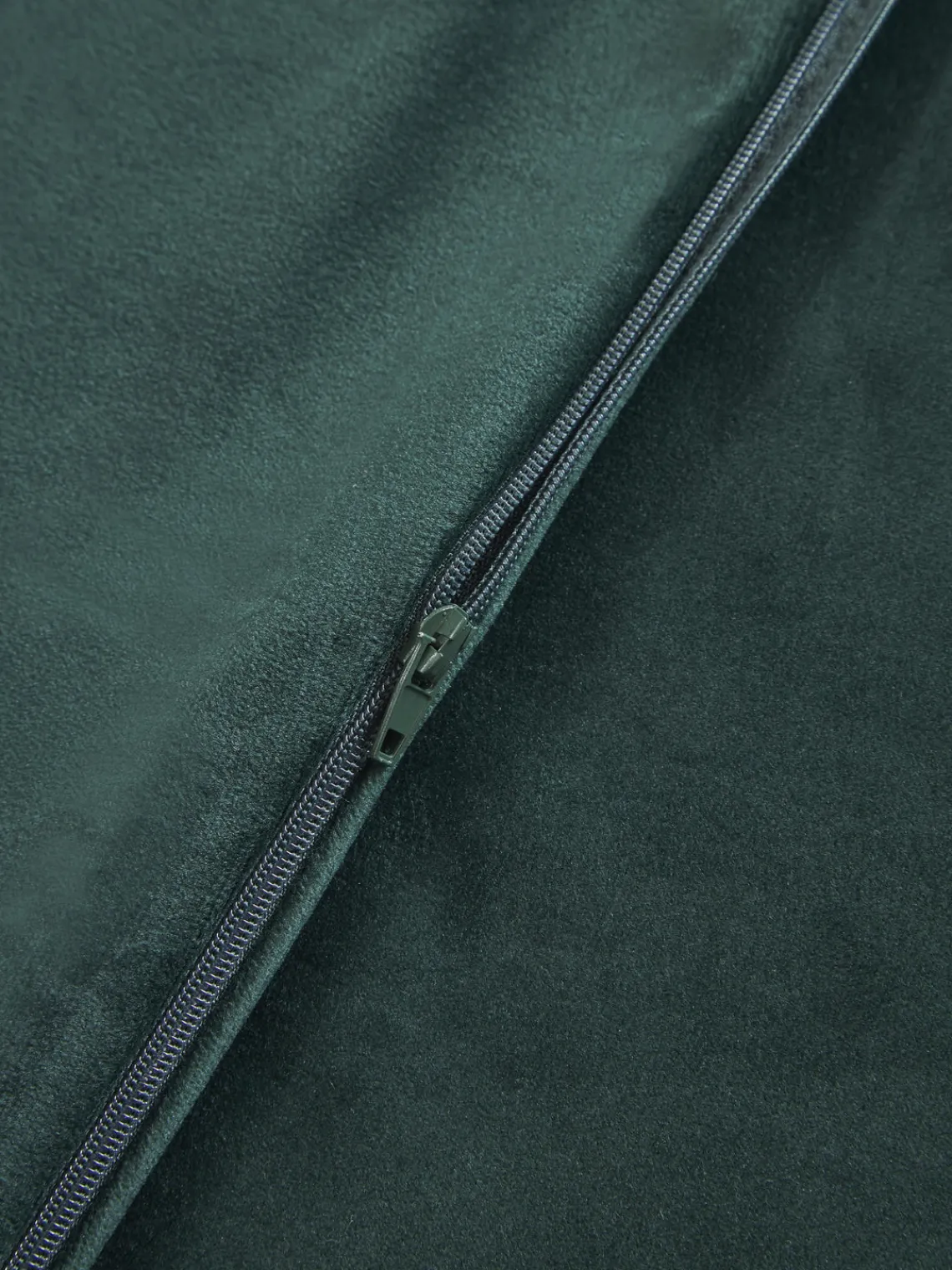 Mantas|Cojines Decorativos>Westwing Collection Fundas de cojín de terciopelo Rush, 2 uds. Verde oscuro