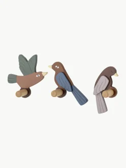 New Ganchos de pared de madera Lewi, 3 uds. Niños Decoración Infantil|Colgadores Y Estantes De Pared