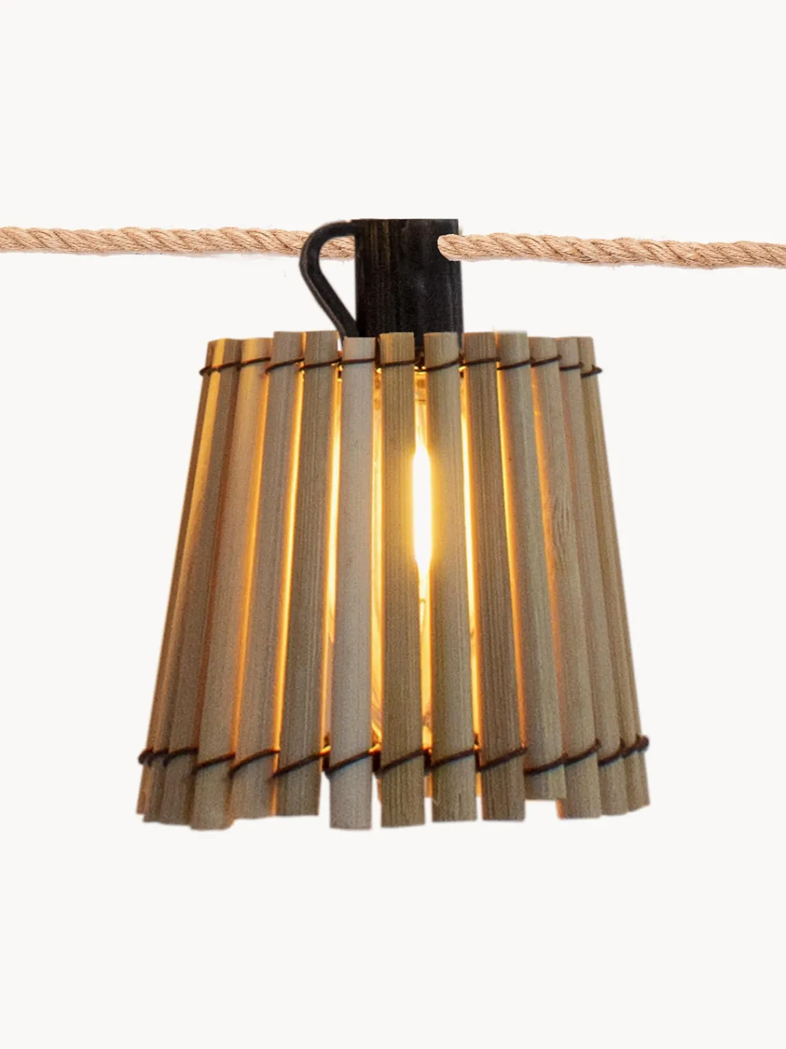 Lámparas Colgantes Exterior|Lámparas Colgantes Exterior>NewGarden Guirnalda de luces LED solares de bambú Okinawa