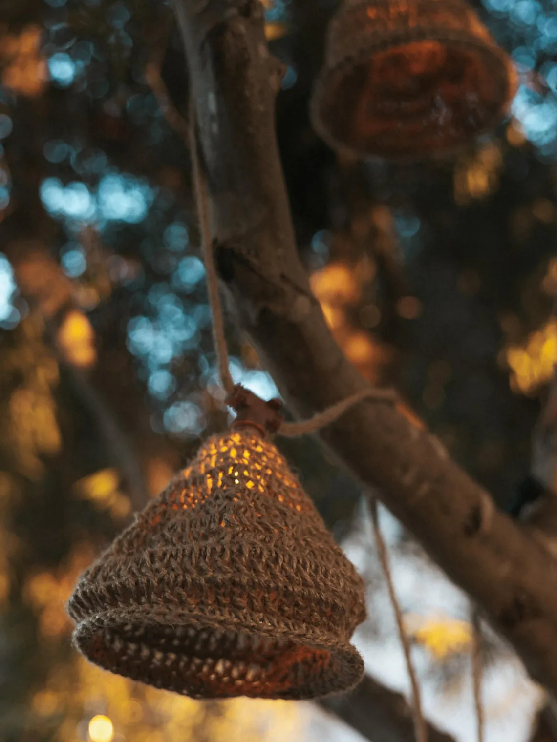 Lámparas Colgantes Exterior|Lámparas De Techo>NewGarden Guirnalda de luces LED solares de yute Maro