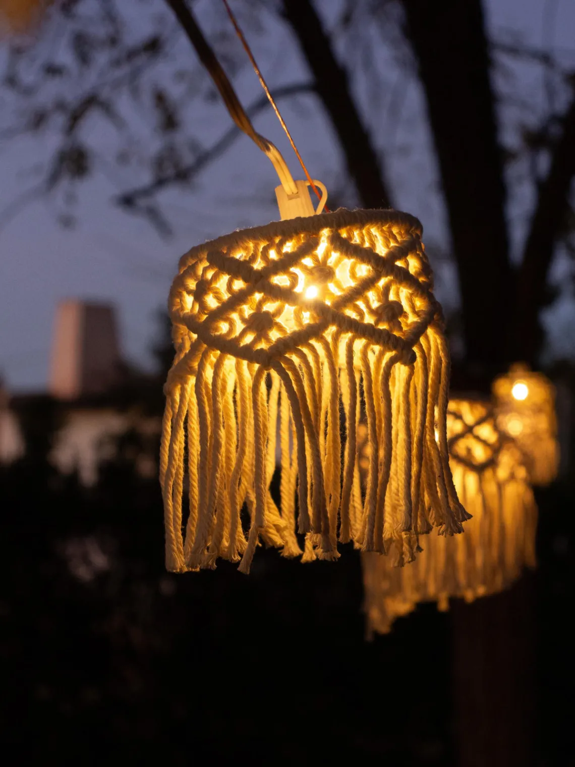 Lámparas Colgantes Exterior|Lámparas De Techo>NewGarden Guirnalda de luces LED solares de algodón Mykonos