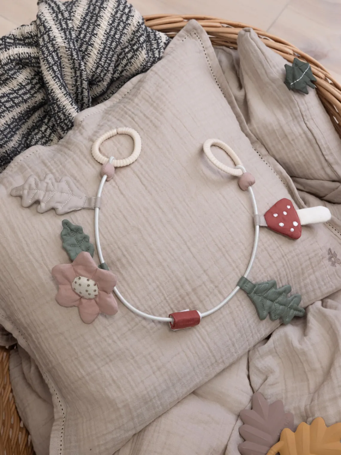 Juguetes Para Bebés|Juguetes Para Bebés>Sebra Guirnalda para carrito de algodón ecológico Fanto