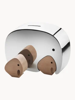 Outlet Hucha con detalles en madera de roble Moneyphant, 3 pzas. Figuras Decorativas|Jarrones