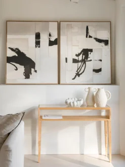 Lienzos|Jarrones>Andrea House Impresión artesanal en lienzo con marco de madera Tokyo