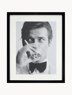 Clearance Impresión digital enmarcada James Bond Drinking Cuadros Y Láminas Decorativas|Jarrones