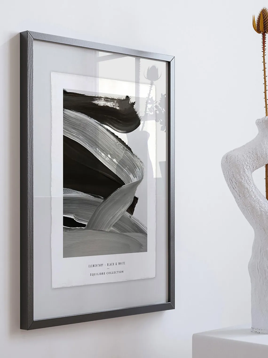 Clearance Impresión digital enmarcada artesanal Black & White Cuadros Y Láminas Decorativas|Jarrones